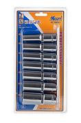 Набор торцевых головок Kraft 1/2"Dr. Высокие 7шт. 10-22 мм (700311)