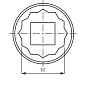 Головка ударная S16M1-7/8"DH