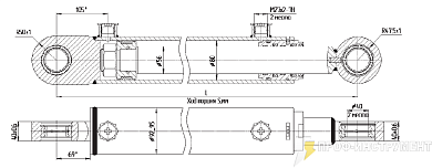 Гидроцилиндр МС80/56х160-3(4).11(510)