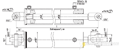Гидроцилиндр МС100/40х160-3(4).44(475)